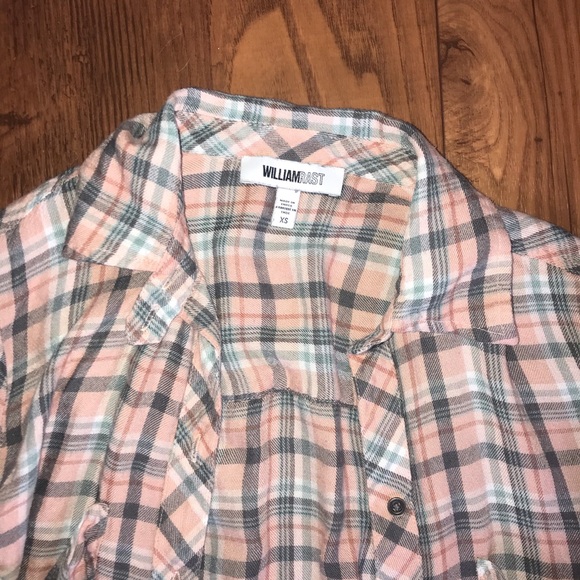 William Rast Plaid Girl’s Top - Picture 2 of 5